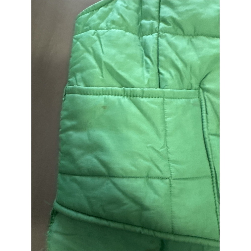 Vintage Zero Wear by Hyman Puffer Vest Men's Green  Full Zip Size L Heavy Zipper - Picture 2 of 9
